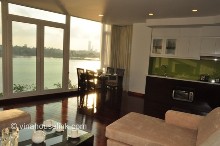 Amazing apartment 2 bedrooms -lake view for rent in Truc Bach street 