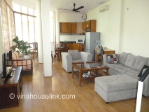 Service 2 bedrooms duplex apartment  for rent -Lake view - Area 150m2