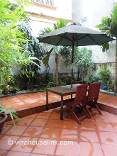 A cozy house with small garden for rent in To Ngoc Van - 4 floors, 3 bedrooms