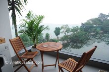 An awesome 2 bedroom serviced apartment in Xom Chua for rent with amazing West Lake View