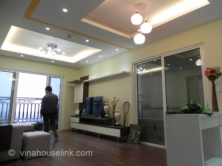 A brand new serviced  apartment for rent in Hoa Binh Green - Minh Khai - Hai Ba Trung