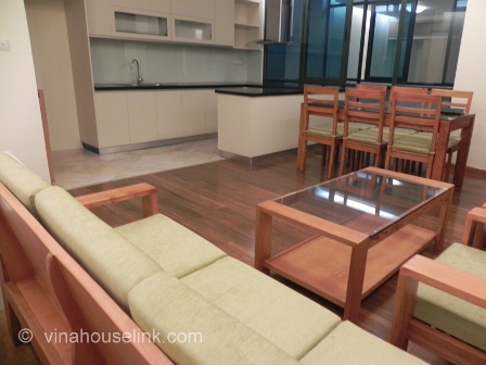 A brand new and nice apartment for rent on Truc Bach island