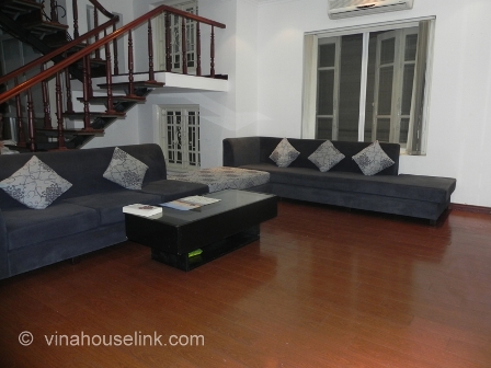 A spacious 90sqm x 5 floor house  for rent in To Ngoc Van - Tay Ho- Hanoi.