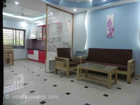 A brand new and bright 2 bedroom serviced apartment for rent in Tran Phu - Ba Dinh - Hanoi