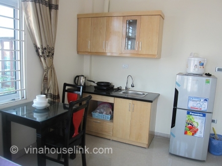 A Bright and city view studio apartment for rent in Quan Ngua- Ba Dinh- Hanoi