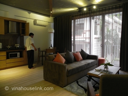 A brand new and luxury 1 bedroom serviced apartment for rent in Kim Ma- Ba Dinh- Hanoi.