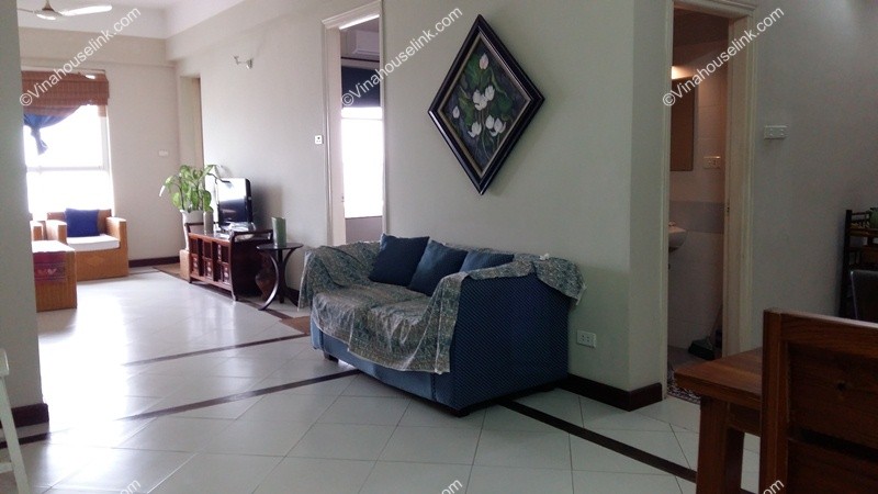 Airy, lake view, 1-bed, fully furnished apartment for rent at Xuan La, Tay Ho, Hanoi