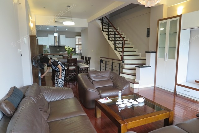 Fantastic 4-bed house 100 sqm for rent at Yen Phu Village, Tay Ho Dist, Hanoi