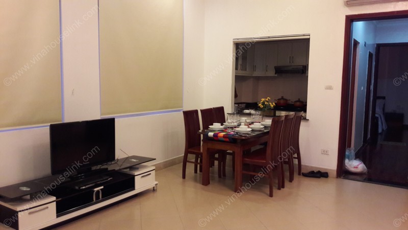Light color 1 bedroom apartment with spacious living room on Ha Hoi Street
