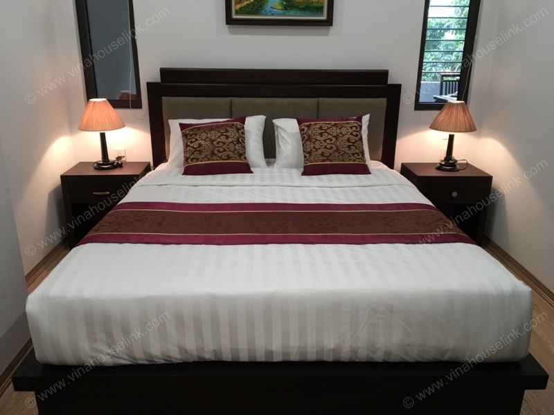Well-furnished 2 bedrooms serviced apartment, 3rd floor, Ho Tung Mau area
