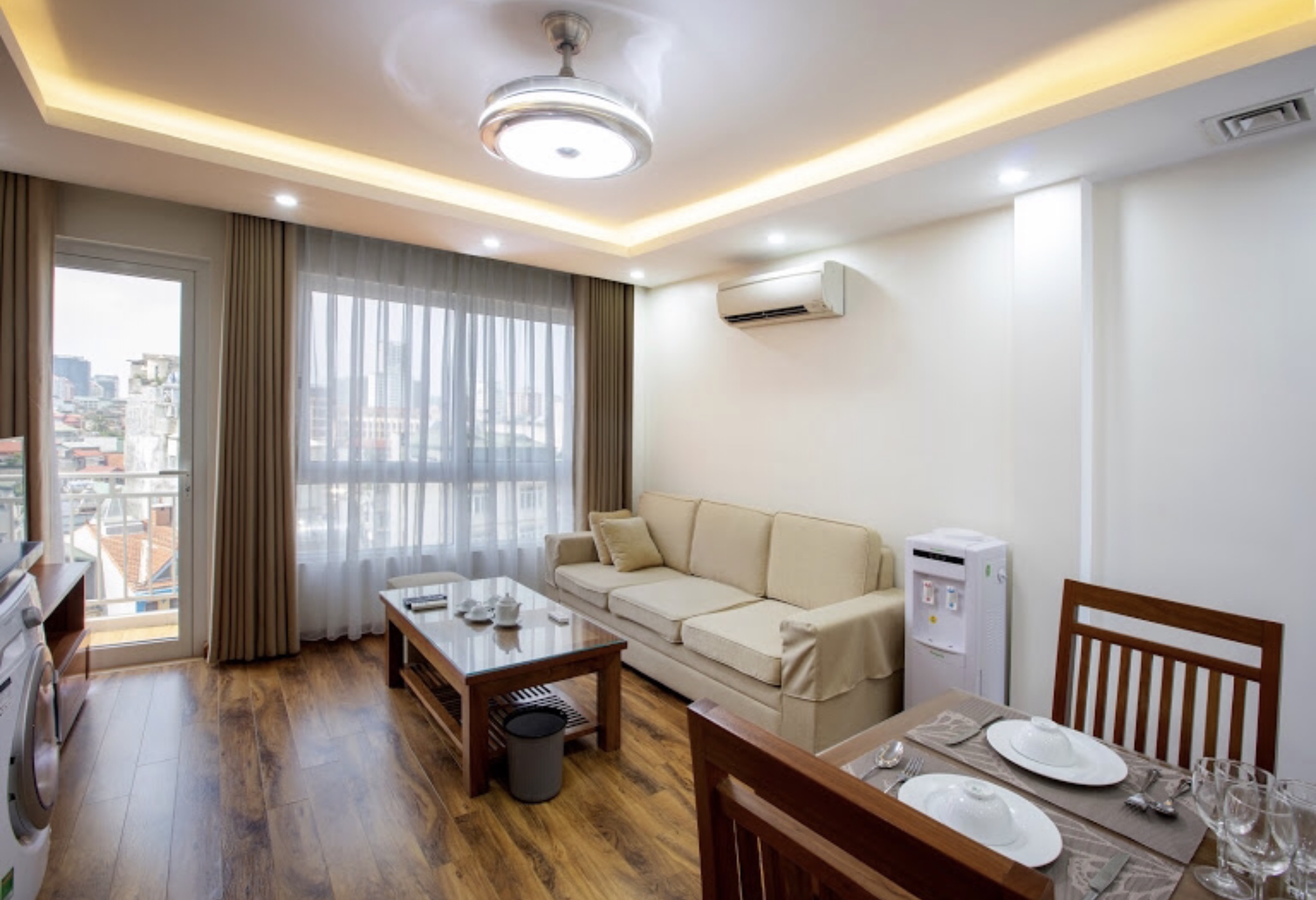 Service apartment for rent 1 bedroom 1 bathroom on 8th floor(802) Tran Thai Tong, Cau Giay, Ha Noi