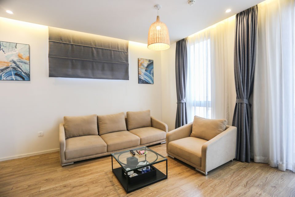 2 bedroom service apartment at  Lac Long Quan, Tay Ho, Ha Noi